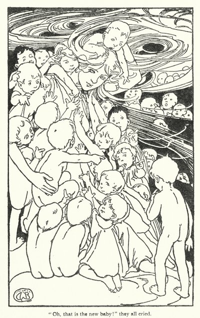 チャールズ・キングズレー著『The Water-Babies』の挿絵（リトグラフ） 作： Alice Bolingbroke (after) Woodward