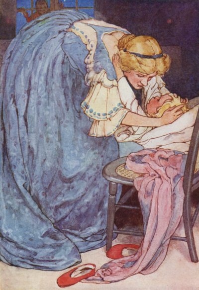 眠れ、かわいいダーリン、泣かないで！ (カラーリソ) 作： Alice Bolingbroke (after) Woodward