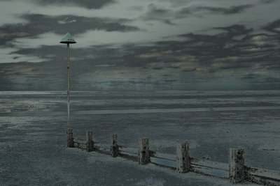 ビーチウォーク、リー・オン・シー、2018年（手で塗り直した写真） 作： Alice Gur-Arie