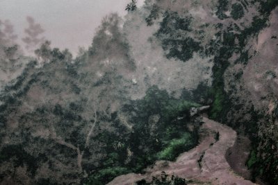 レバダスの小道、2020年（手描きリペイント写真） 作： Alice Gur-Arie