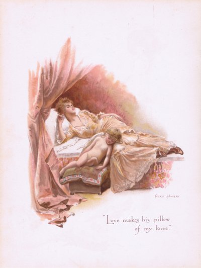 愛は彼の枕を私の膝の枕にします。 作： Alice Havers