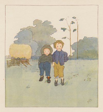冒険を求めて（カラーリトグラフ） 作： Alice Maud Beddington