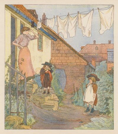 ハウスには運がない（カラーリトグラフ） 作： Alice Maud Beddington