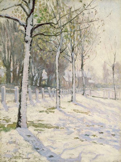 雪のポプラ 作： Alice Maud Fanner