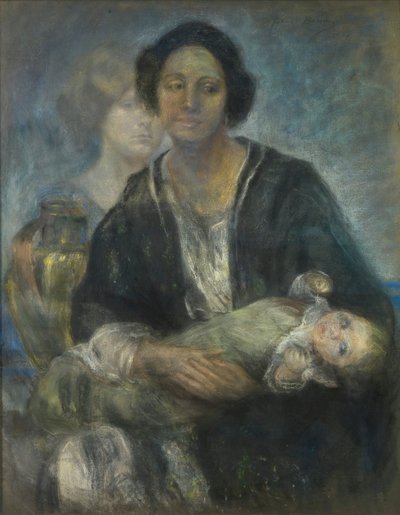 子供連れのイタリア人女性 作： Alice Pike Barney