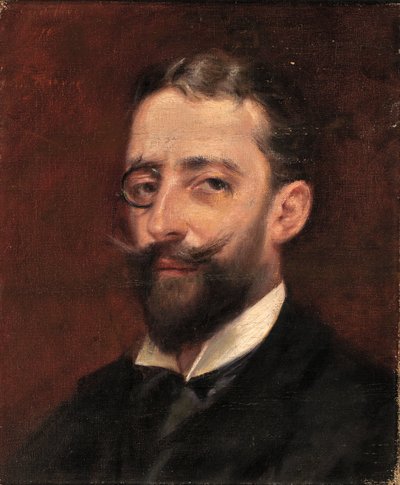 モノクルを持つ男、カリフォルニア州。 1887-1889。 作： Alice Pike Barney