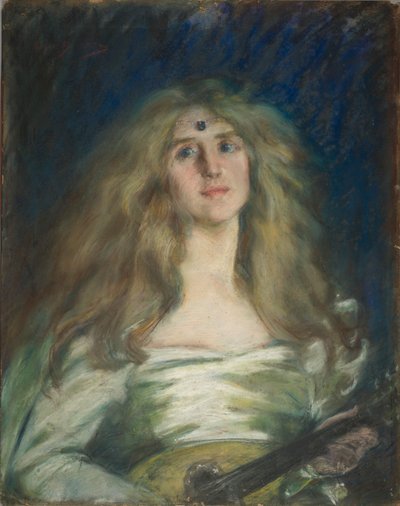 ナタリー・ウィズ・マンドリン 作： Alice Pike Barney