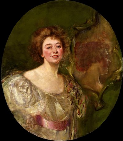 鏡に映る自画像 作： Alice Pike Barney