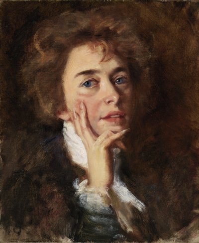 ジャボとの自画像、1896 年。 作： Alice Pike Barney