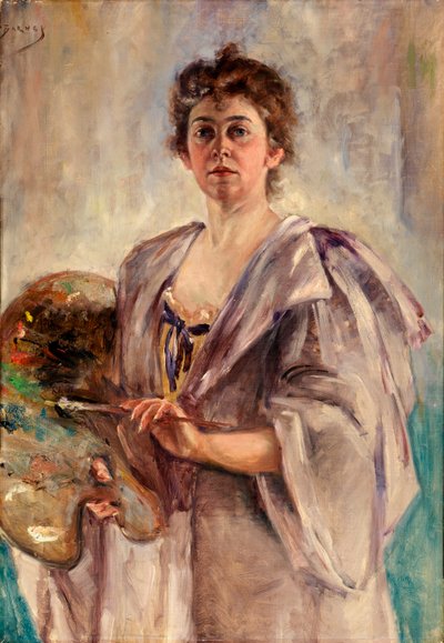 ペインティング・ローブを着た自画像 作： Alice Pike Barney