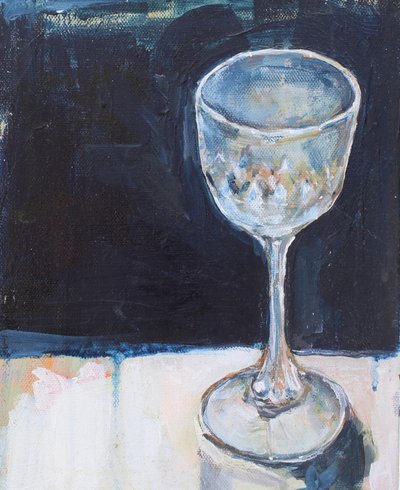 エレガントなワイングラス 作： 