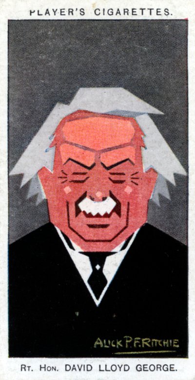 デビッドロイドジョージ、初代伯爵ロイドジョージ、イギリス首相、1926年。 作： Alick P. F. Ritchie
