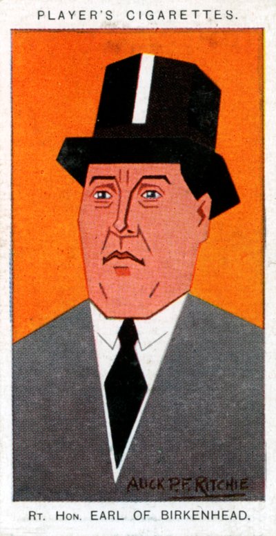 フレデリックエドウィンスミス、初代バーケンヘッド伯爵、卿首相、1926年。 作： Alick P. F. Ritchie