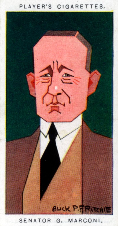 グリエルモマルコーニ、イタリアの発明家、1926年。 作： Alick P. F. Ritchie