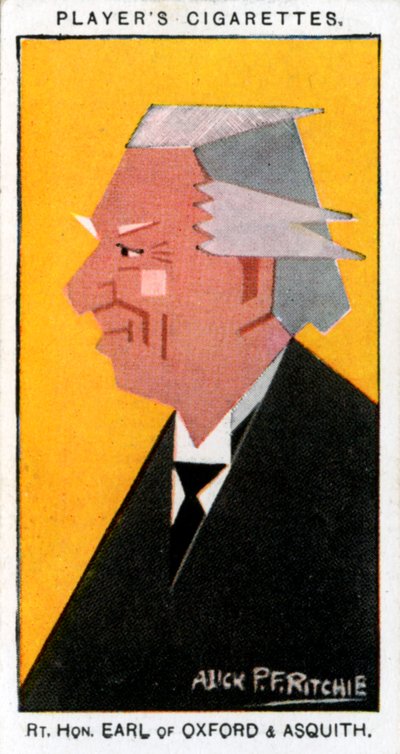 ハーバートヘンリーアスキス、第1オックスフォード伯爵、アスキス、イギリス首相、1926年。 作： Alick P. F. Ritchie