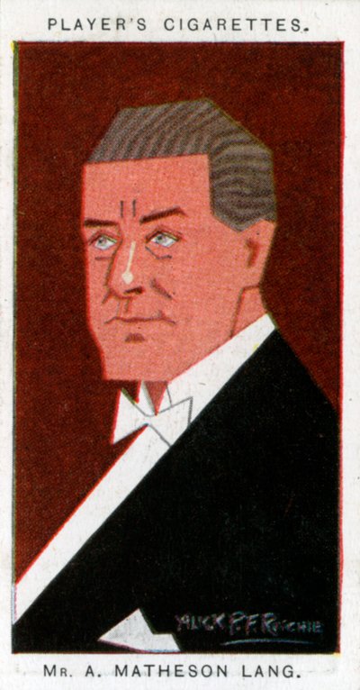 マシーソンラング、カナダの俳優マネージャー兼劇作家、1926年 作： Alick P. F. Ritchie