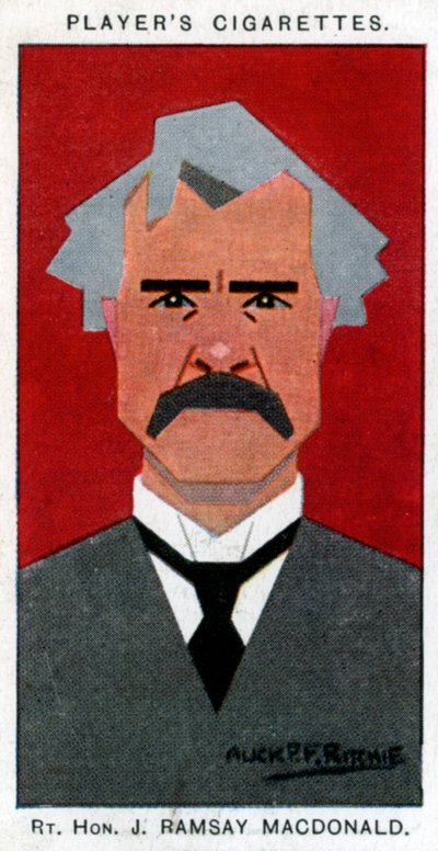 ラムゼイマクドナルド、イギリス首相、1926年。 作： Alick P. F. Ritchie