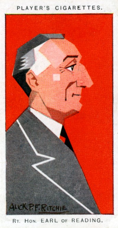 ルーファスアイザックス、第1読書区、主席裁判官兼外交官、1926年。 作： Alick P. F. Ritchie