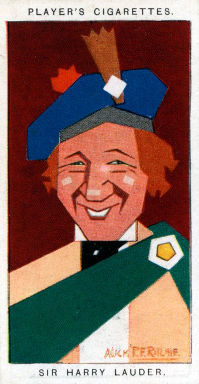 スコットランドのコメディアン、ハリーローダー卿、1926年。 作： Alick P. F. Ritchie
