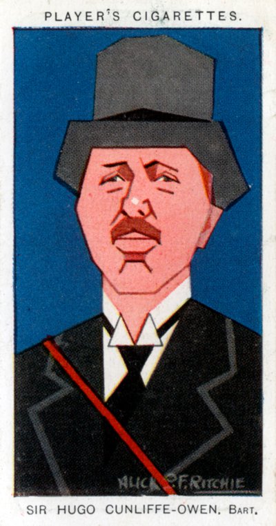 ヒューゴ・カンリフ=オーウェン卿、イギリスの実業家、1926年。 作： Alick P. F. Ritchie