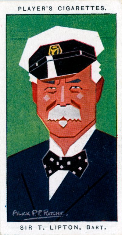 トーマスジョンストーンリプトン卿、第1バロネット、イギリスの食料品店、ヨットマン、1926年 作： Alick P. F. Ritchie