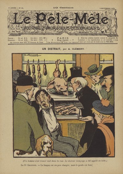 気が散る。ルペレメレの挿絵、1902 作： Aline Clement