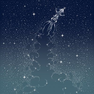 天のイカの飛行 作： 