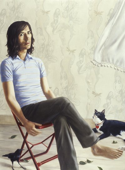 奇妙な愛の三角形（キャンバスにアクリルと油） 作： Alix Contemporary Artist Soubiran Hall