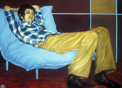 Daydreamer（キャンバスにアクリルと油） 作： Alix Contemporary Artist Soubiran Hall