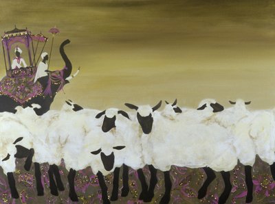 交換留学生（アクリル、油彩、カンバス） 作： Alix Contemporary Artist Soubiran Hall