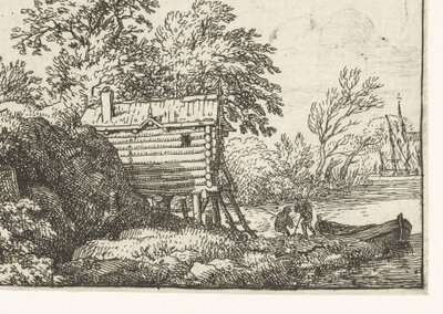 漁師小屋のある風景 作： Allaert van Everdingen