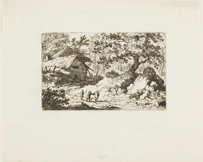 廃墟の小屋 作： アラルト・ファン・エバーディンゲン