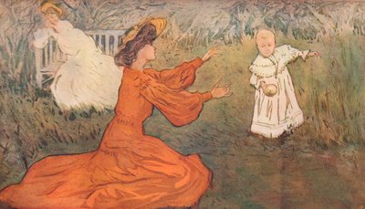 最初のステップ、c1875-1906、1906 作： Allan Osterlind