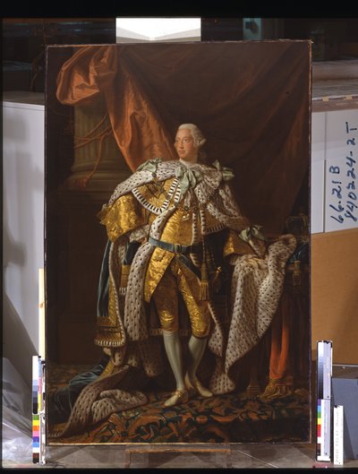 ジョージ3世（キャンバスに油彩） 作： Allan Ramsay