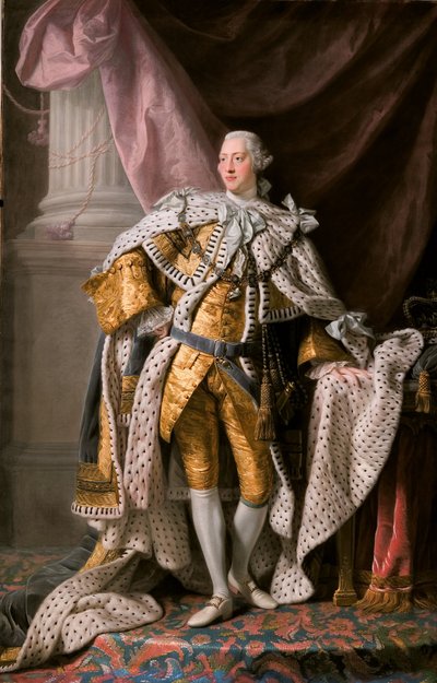 戴冠式のローブのジョージ3世 作： Allan Ramsay