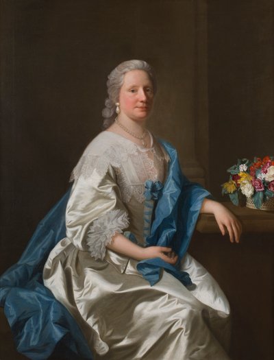 アン・レイトンの肖像（キャンバスに油彩） 作： Allan Ramsay
