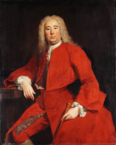 紳士の肖像、伝統的にジョージフレデリックヘンデル、1740年 作： Allan Ramsay