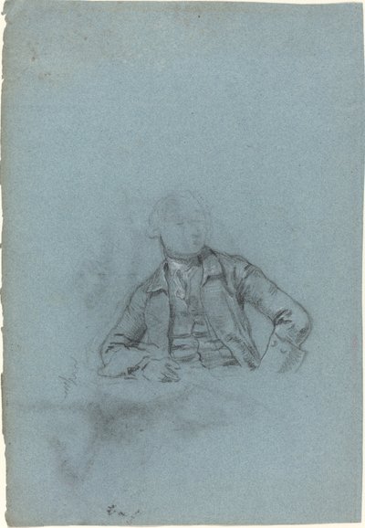 座っている男の習作 [直訳] 作： Allan Ramsay