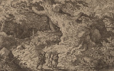 厚い森、おそらく c. 16451656。 作： Allart van Everdingen