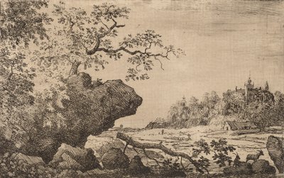 ブランチ・イン・ザ・ウォーター、おそらくc. 16451656。 作： Allart van Everdingen