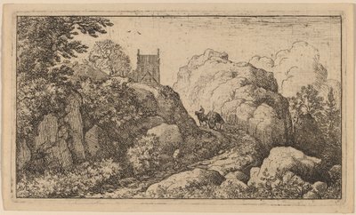 狭い峠のカート、おそらく c. 16451656。 作： Allart van Everdingen