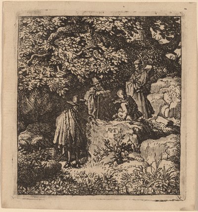 ツリーの下の 4 つの図 作： Allart van Everdingen
