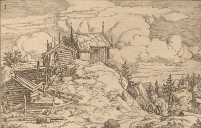 丘の上のハムレット、おそらくc。 16451656。 作： Allart van Everdingen