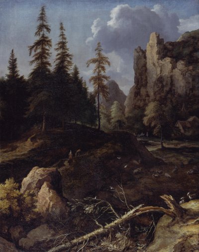 ノルウェーの山岳風景 作： Allart van Everdingen