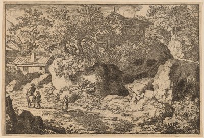 馬に乗った農民、おそらくc。 16451656。 作： Allart van Everdingen