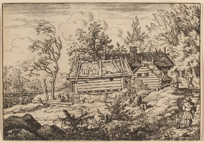 犬を連れた巡礼者、おそらく c. 16451656。 作： Allart van Everdingen