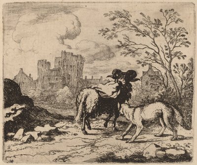 レイナードはラムに文書を配達するように依頼します。おそらく c. 16451656。 作： Allart van Everdingen