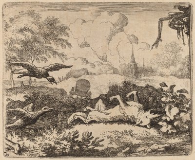 レイナードとクロウズ、おそらくc。 16451656。 作： Allart van Everdingen