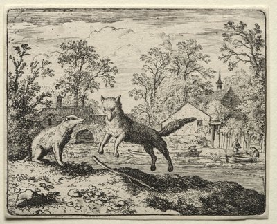 Reynard the Fox：Reynard Doing Penance。 作： Allart van Everdingen
