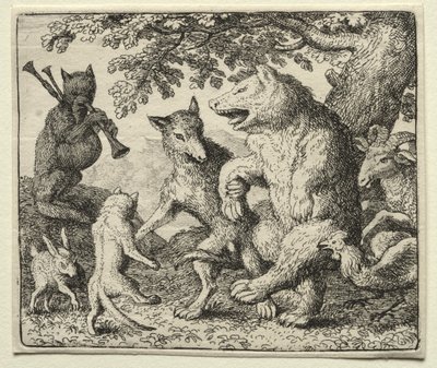 レイナード・ザ・フォックス：オオカミとクマは自由を祝う 作： Allart van Everdingen